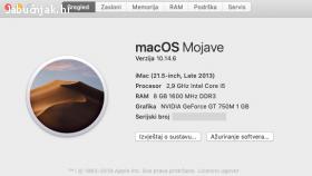 iMac 21,5 late 2013 odlično stanje - OSIJEK